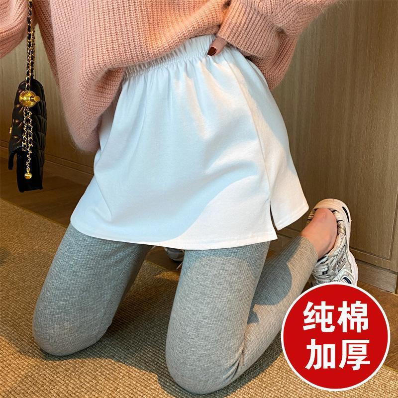 Fart curtain hem inner wear matching shark pants hem impermeable fake two pieces stacked hem cover butt