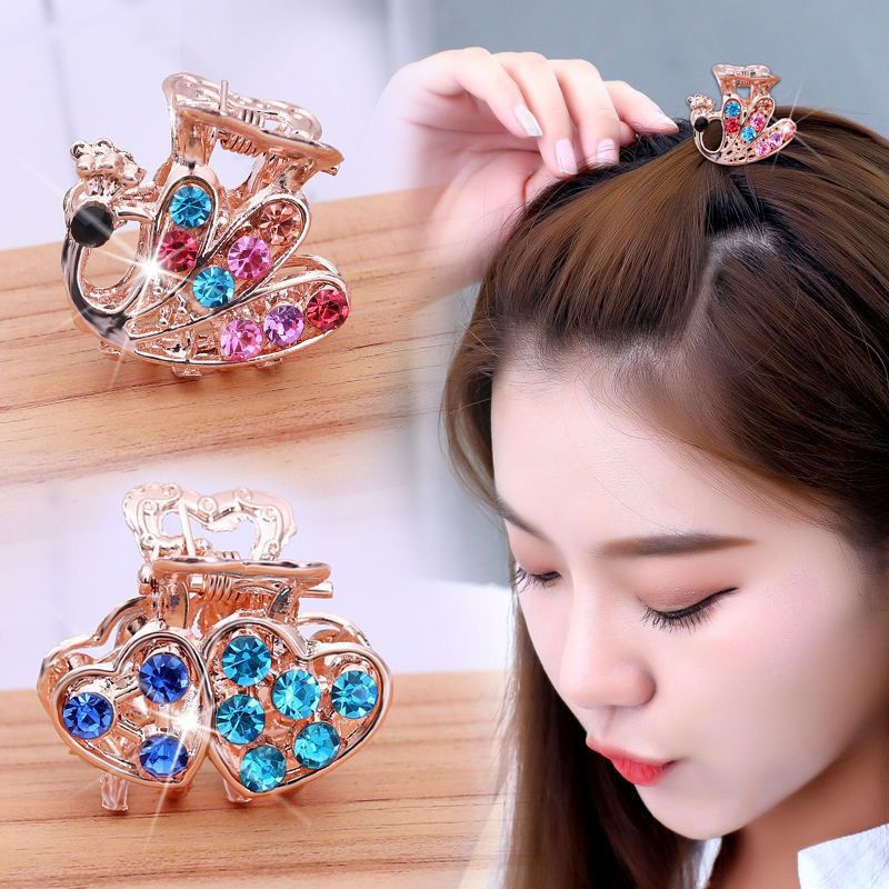 2023 New Style Internet Celebrant Bangs Hairpin Headwear Korean Style Butterfly Small Grab Clip Hair Top Clip Small Side Clip