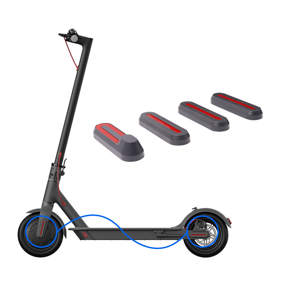 Aplicable Xiaomi m365/pro/pro2 cubierta lateral decorativa de scooter de cuatro piezas cubierta lateral reflectante universal de scooter