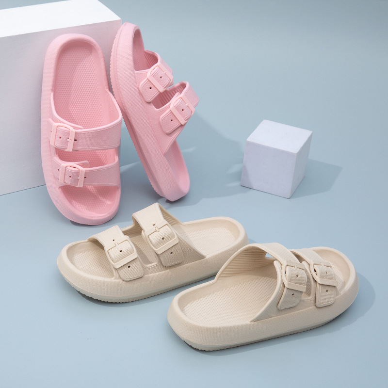 New Summer Couple Slippers Outdoor Thick-soled Women's Slides Men's Household Outdoor Sandals Double Strap New Summer Couple Slippers Outdoor Thick-soled Women's Slides Men's Household Outdoor Sandals Double Strap