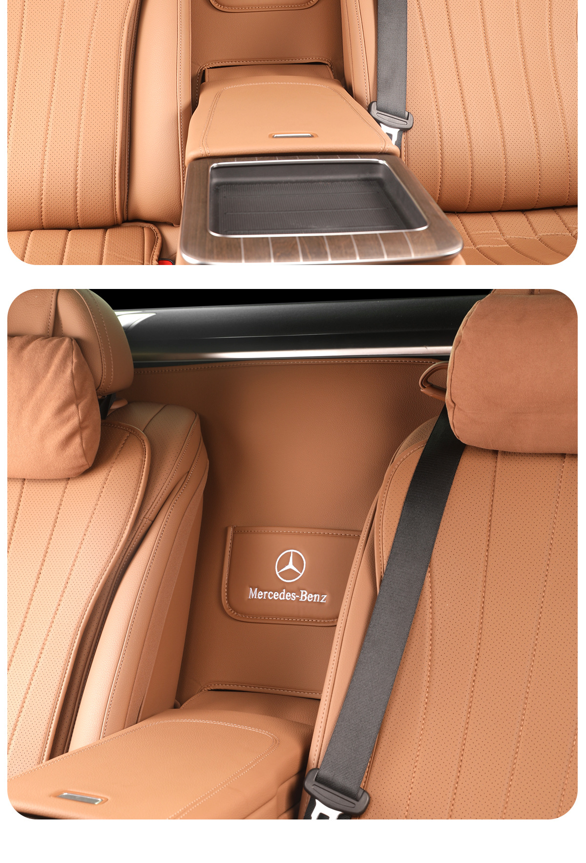 New Mercedes-Benz E300L Second Row Armrest Rear Protective Pad E260L/E-Class Rear Backrest Car Interior Supplies