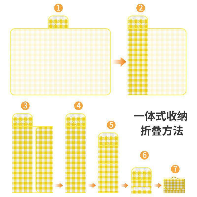 ピクニックマット防湿布屋外キャンプ携帯防水厚いピクニックビーチ遠足マット芝生春遊びマット|undefined