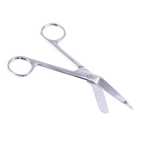 Gauze scissors stainless steel 14cm 16cm 18cm dressing plaster bandage handle nurse cloth sample scissors