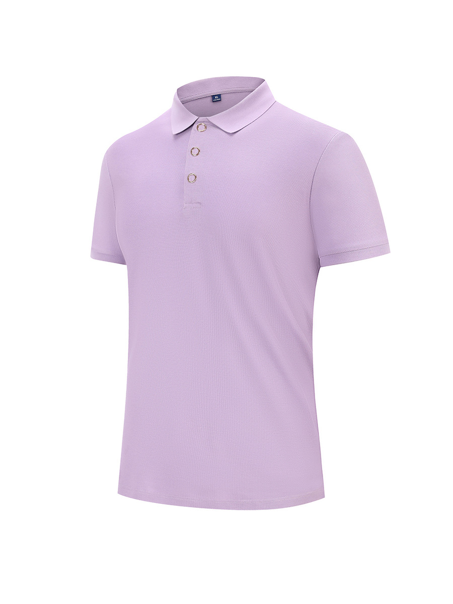 50 camisetas con cuello para hombres de negocios de color sólido, monos, polo, polos de algodón de manga corta, sentido avanzado personalizado