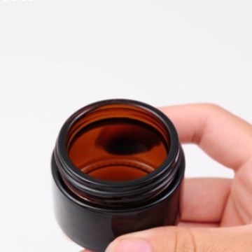 定制销茶色玻璃膏霜瓶面霜瓶10g瓶棕色面膜罐化妆品