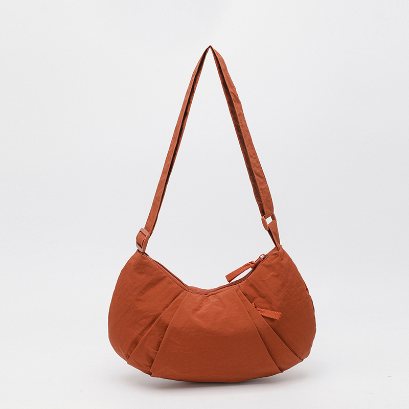 Bolso de mujer Waffle Nylon bolso de medio mes bolsa casual de moda versátil gran capacidad de hombro mochila bolso de bolsas image 13