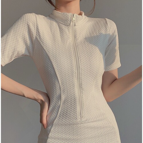 One-piece swimsuit women's sports boxer briefs conservative slimming swimsuit student vacation hot spring swimsuit