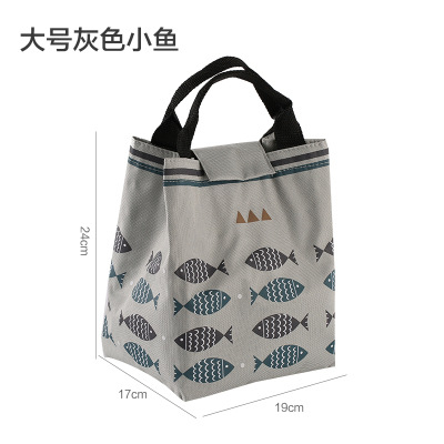 Bolsa de almuerzo de tela Oxford – Estilo coreano, engrosada, impermeable, térmica, para estudiantes y oficina