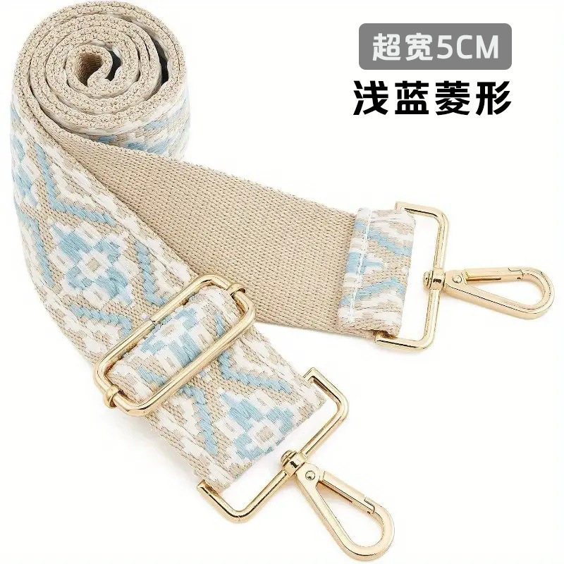 刺繍入りレディースバッグショルダーストラップクロスボディバッグストラップ調節可能なパーソナライズされたエスニックスタイルレトロ幅広ヨーロッパとアメリカのジャカードファッション交換|undefined