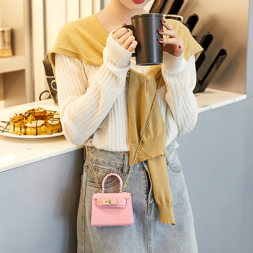  new Kelly bag diy jelly bag cross-border women's bag fashion lipstick bag single shoulder crossbody small bag wholesale