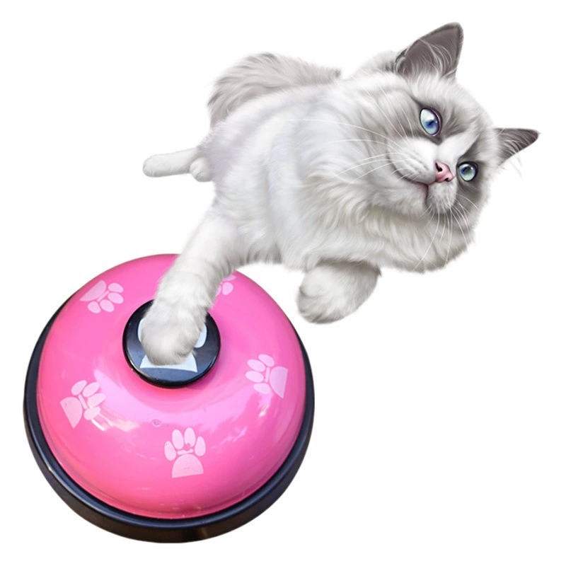 Кошка и дрессировщик домашних животных следы кольцо колокольчик плюшевая собака колокольчик устройство называется Обеденный Колокольчик собака интеллектуальная игрушка золотой ретривер колокольчик