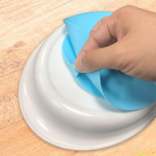 现货硅胶双面吸盘固定器碗 吸盘碗双面贴物器餐具垫硅胶吸碗垫