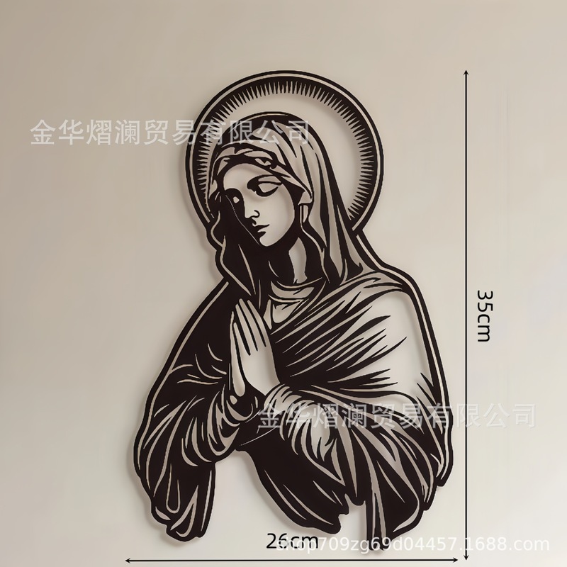 クロスボーダー鉄のシルエットヨーロッパスタイルの鉄絵画工芸品吊り下げ金属壁装飾絵画現代アート壁装飾|undefined