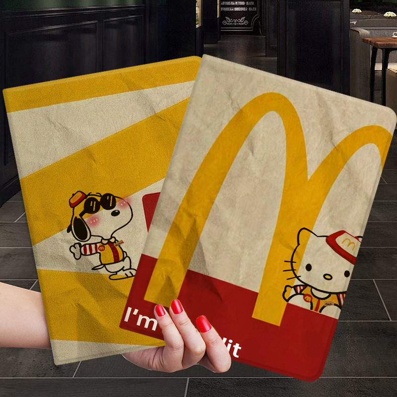 Suitable for iPadair2 protective cover 2023 cute 10.9 cartoon air4/5 ninth generation soft case pro11 flat