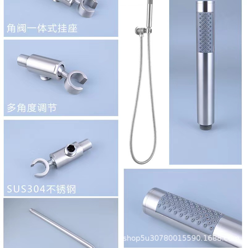 Foreign trade shower head set, cold and hot built-in wall concealed shower faucet Specification drawing