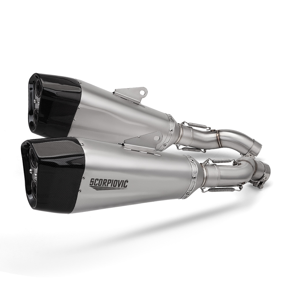 Motorcycle Modification Suitable for Gsx1300R Exhaust Pipe Suzuki Hayabusa Stainless Steel Middle and Tail Muffler