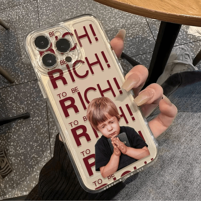 Rich Boy Suitable for Apple 16E Mobile Phone Case Iphone15Pro Cartoon 14 Boys 13 Stylish 12 All-Inclusive 11 Rich Boy Suitable for Apple 16E Mobile Phone Case Iphone15Pro Cartoon 14 Boys 13 Stylish 12 All-Inclusive 11