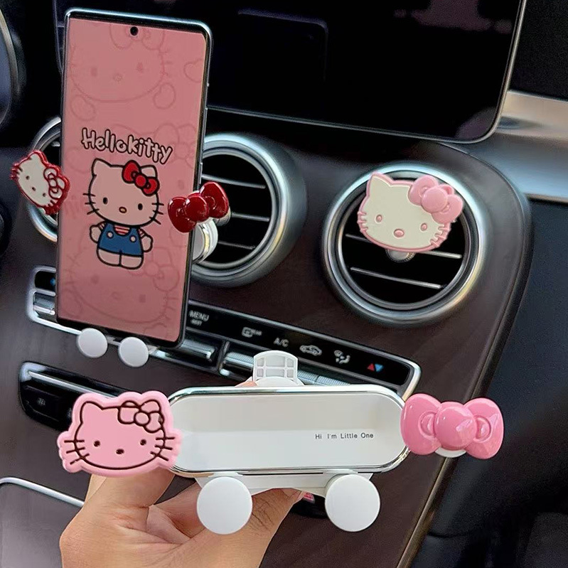 Car Mobile Phone Holder Air Outlet Special for Women 2025 New Cute Creative Interior Car Navigation Support Bracket