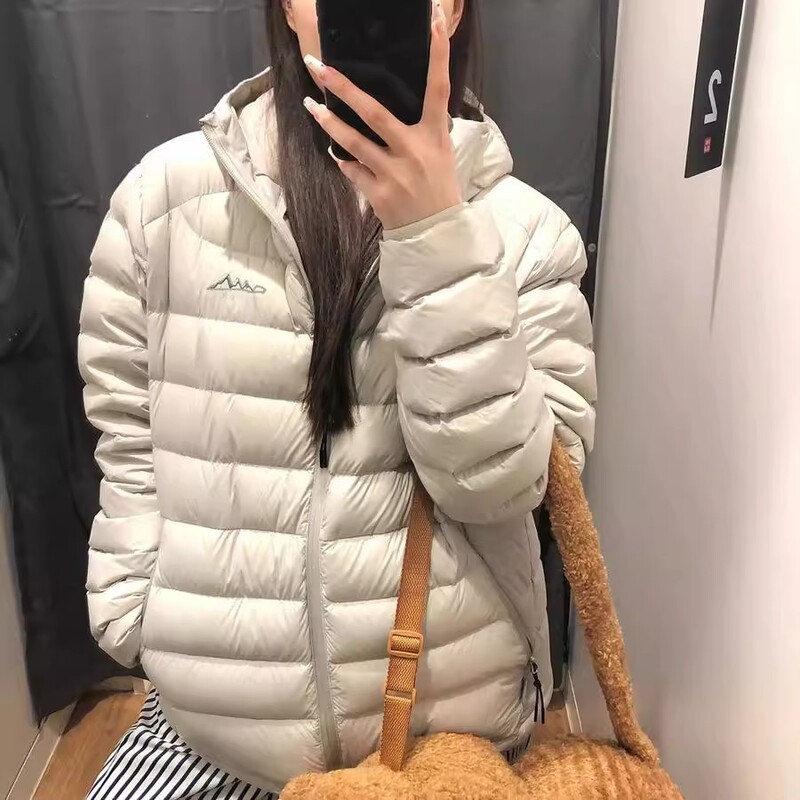 排骨轻薄羽绒棉服女冬季2025年新款棉袄连帽复古保暖棉衣短款外套|undefined
