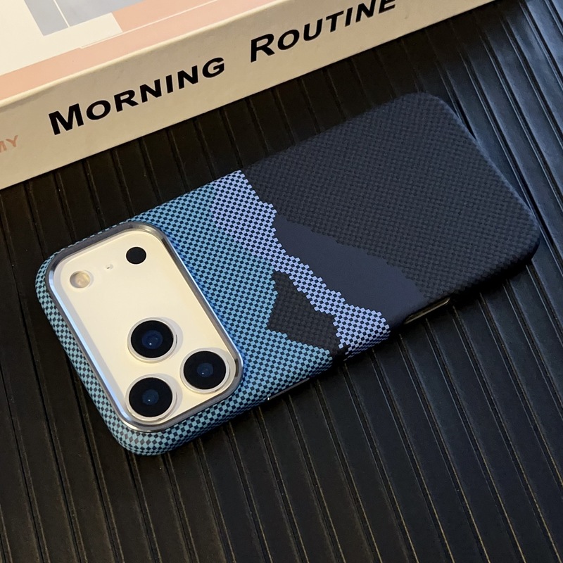 适用苹果17Promax薄碳纤维纹手机壳iPhone17 17air磁吸防摔保护套|undefined