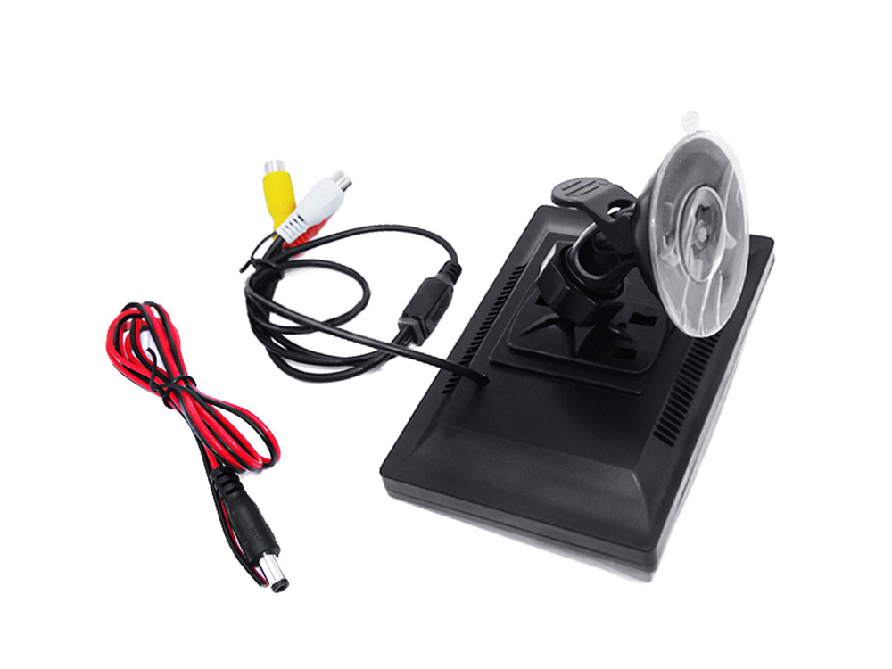 Wide Voltage Range 12-24V Visual Reversing Video Image Hd Car Display Monitor 5inch Desktop Suction Cup Monitor