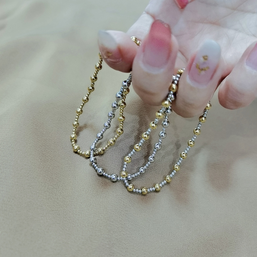 10g Weight Bracelets, Necklace Classification 1 Piece, 1 Set Quantity Holiday, Daily Occasion 304 Stainless Steel Material Geometric Pattern Women's Gender Plating Design Simple Style, Classic Style Style 1 Piece 1 Set 304 Stainless Steel Bracelets Necklace 6