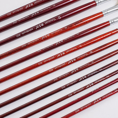 Factory Pig Bristle Fan Shape Gouache Brush, Ink Painting Inspiration Doodle Acrylic Brush Oil Painting Brush Bulk Purchase