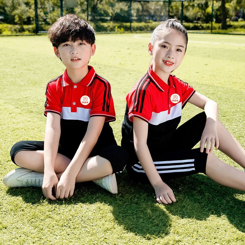 2023 새로운 유치원 학교 옷 초등 및 중등 학교 학생 봄 4 종 교복 세트 어린이 교실 운동복