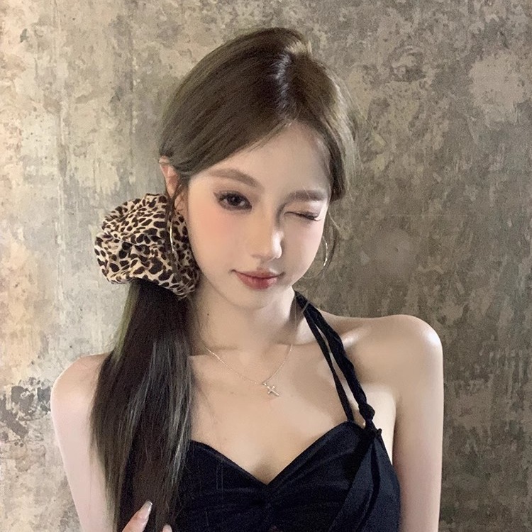 1000 chicanes de cabello de leopardo anillo de cabello de verano sexy chica cuerda de cabello de cola de caballo colón anillo de cabeza cabeza de cuerda