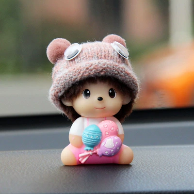 Manufacturer Wholesale Multi-Style Cartoon Car Car ornaments - pink-hat-balloon-free-traceless-sticker
