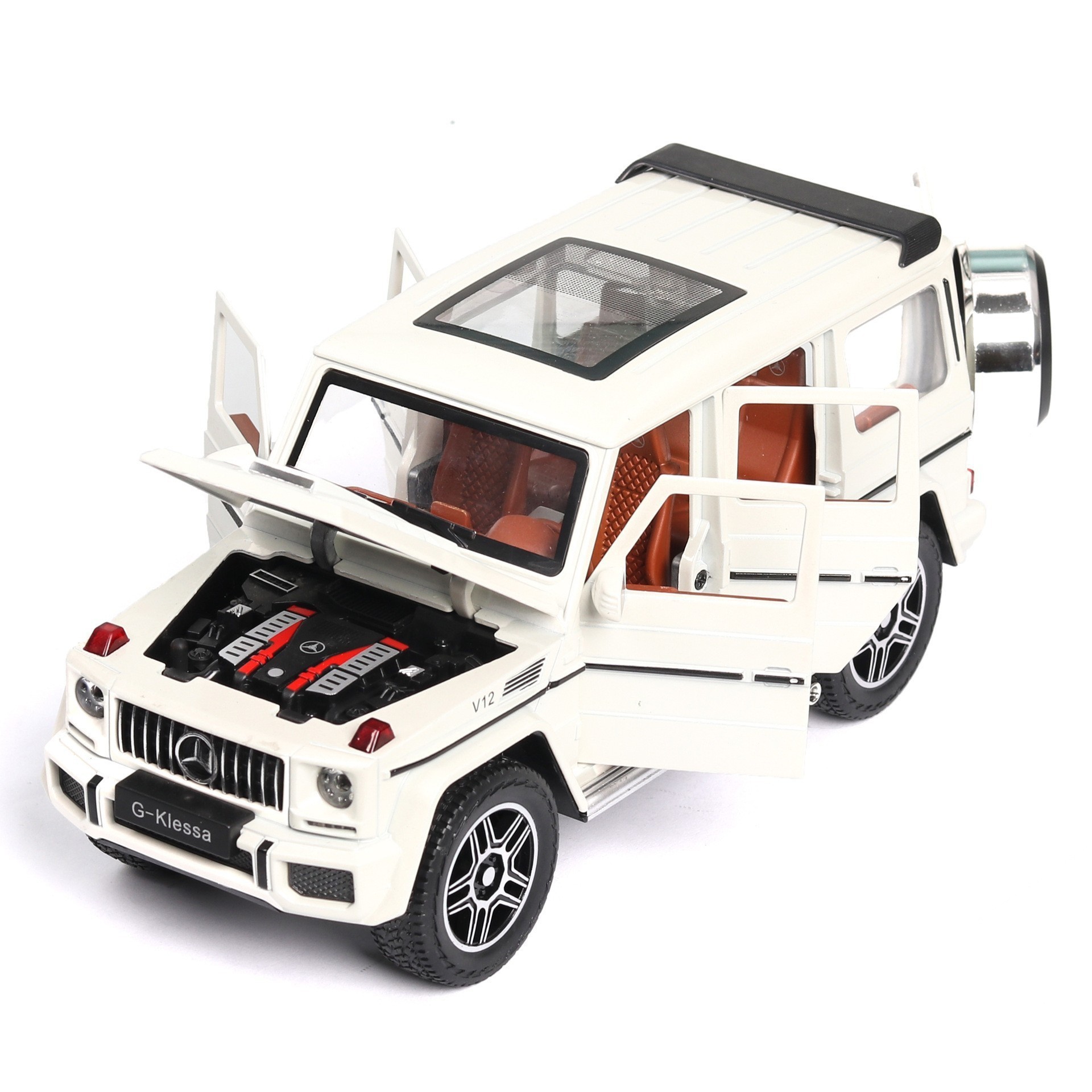 (バブルボックス) シミュレーション1対24ピンク大奔g 63合金オフロード車模型置物玩具