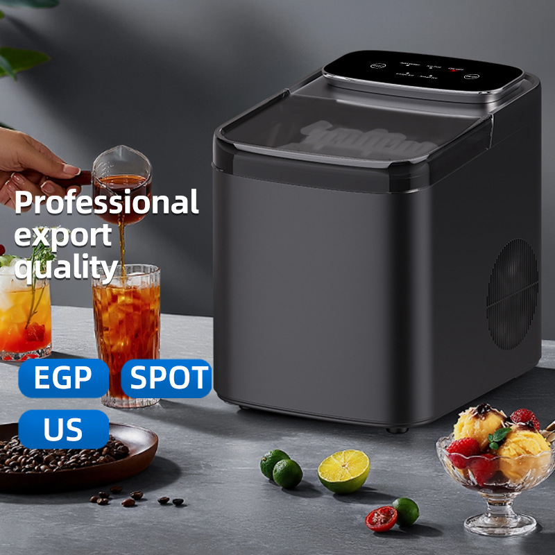 Cross-border ice maker household small dormitory milk tea shop stall automatic large capacity net red ice machine factory