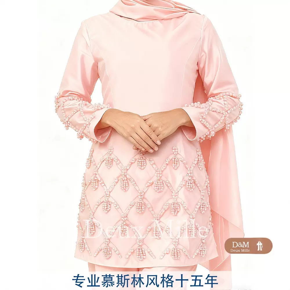 厂家供应民族风服装穆斯林女装定制时尚拼色裙子套装跨境服装批发