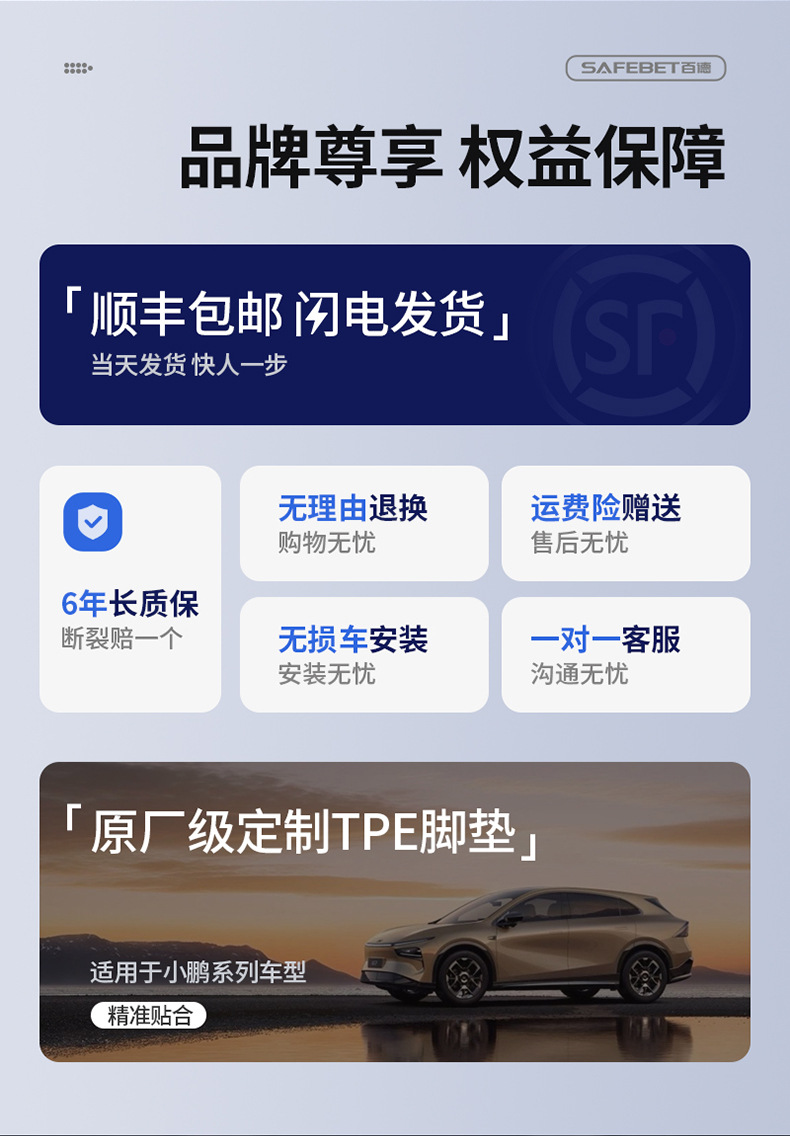 Suitable for Xpeng M03 G6 G7 G9 P7 P7+Gx L03 Special Tpe Car Trunk Mat