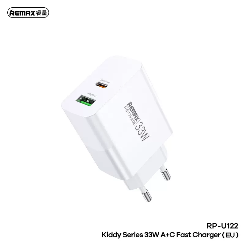 remax 启迪40W欧规美规英规USB Type-C口快充头 快充手机充电器