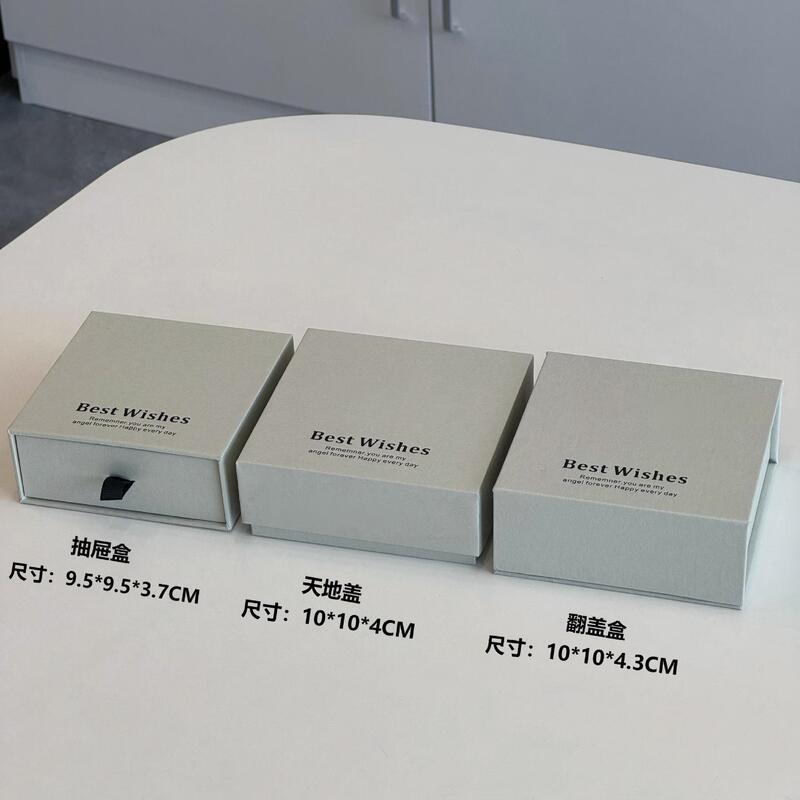 源头厂家现货批发纸质天地盖抽屉翻盖项链手串珠宝首饰品包装礼盒|undefined