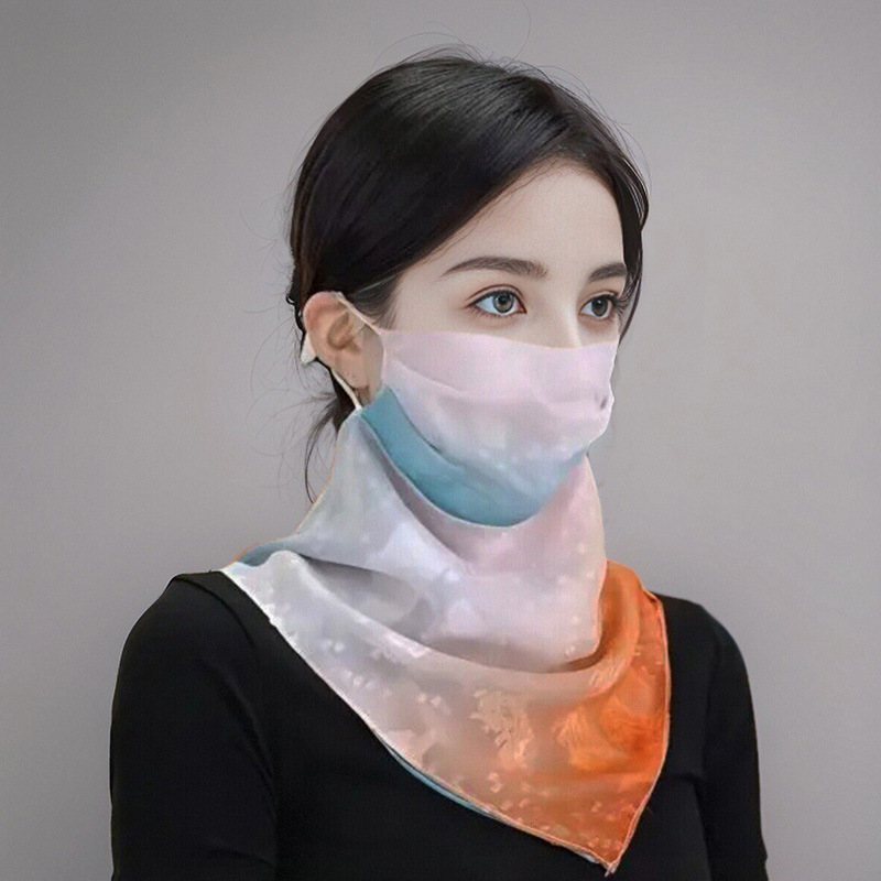 Gesichtsbedeckung Aus Eisseide Für Damen Als Uv-schutz Maske_voghion.com