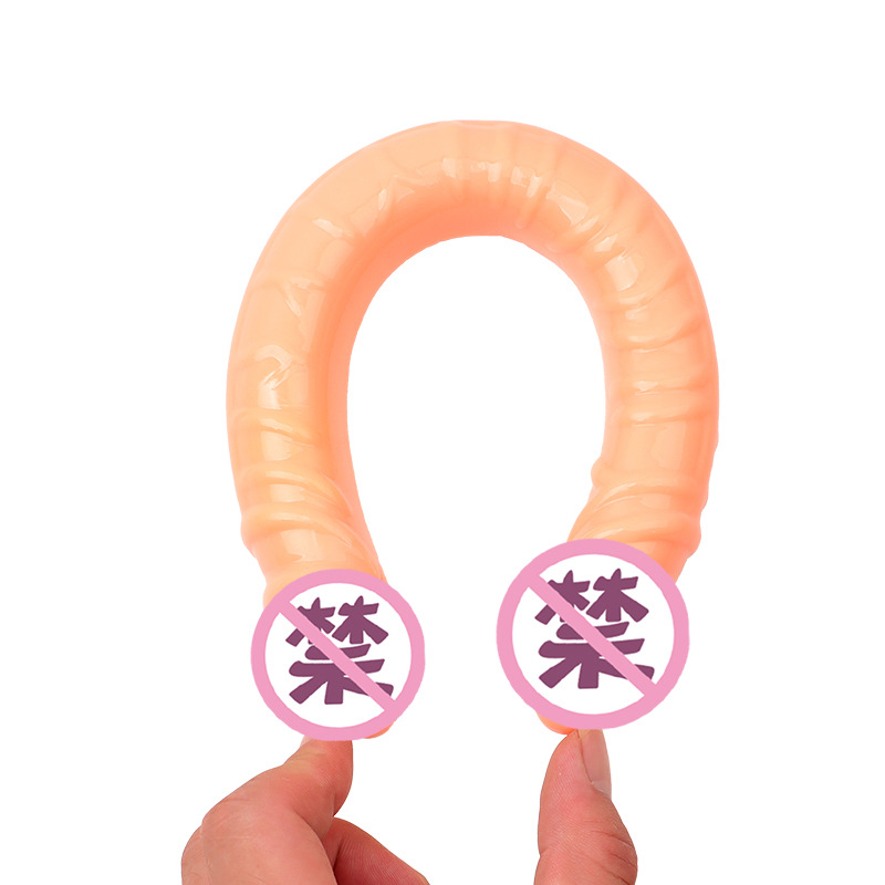 Double-Headed Dragon Dual-Ended Dildo, Flexible TPE, Colorful Finish — detail image 1