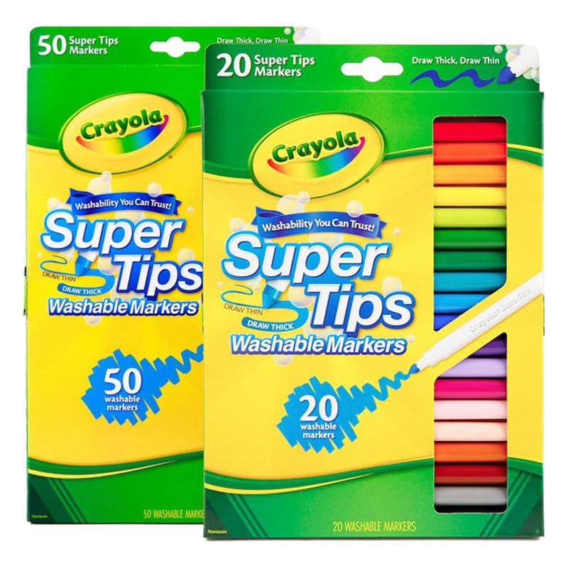 Crayola 50-color lavable fino Rod acuarela pluma infantil kindergarten pintura graffiti color cepillo traje