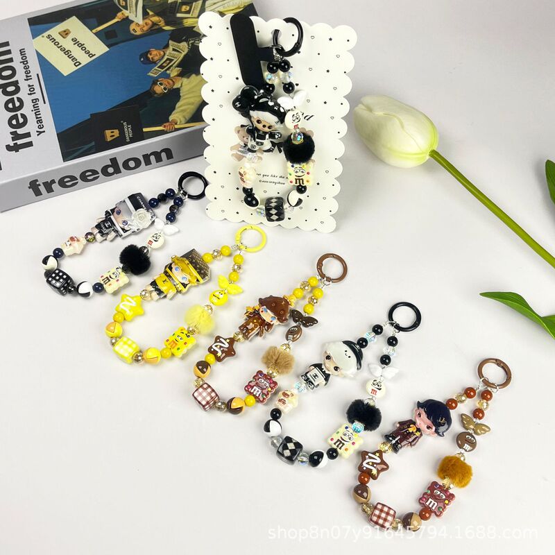 Original DIY Popular Cartoon Cute Figurine Phone Charm Girl Bag Pendant Xiaohongshu Same Style Decorative Chain Original DIY Popular Cartoon Cute Figurine Phone Charm Girl Bag Pendant Xiaohongshu Same Style Decorative Chain