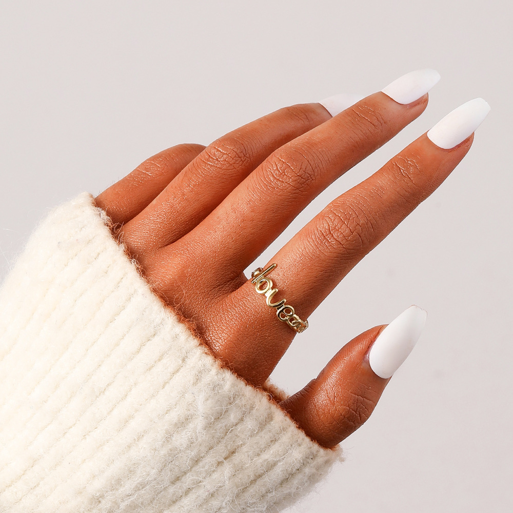 6g Weight Open Ring Classification Adjustable Ring Size 1 Piece Quantity Daily Occasion Stainless Steel Material Star, Heart Shape Pattern Women'S Gender Plating Design Simple Style Style Simple Style Star Heart Shape Stainless Steel Plating Open Ring 1 Piece 13