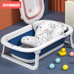 Baby bathtub, children's bathing bucket, foldable bath tub, home use, newborn sit and lie down two-in-one bathing tub
