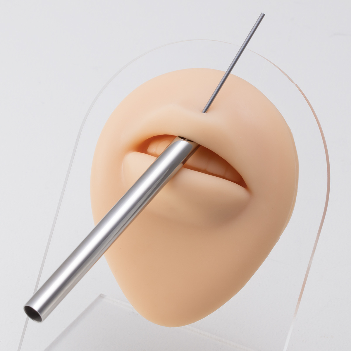 Simple Style Solid Color Titanium Steel Polishing Unisex Puncture aids 1 Piece