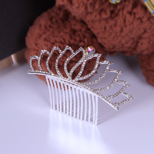 Children's Crown Headpiece Princess Little Girl King Crown Girl Hair Pin Birthday Festival Hair Comb Baby Small Crown Hair Accessory