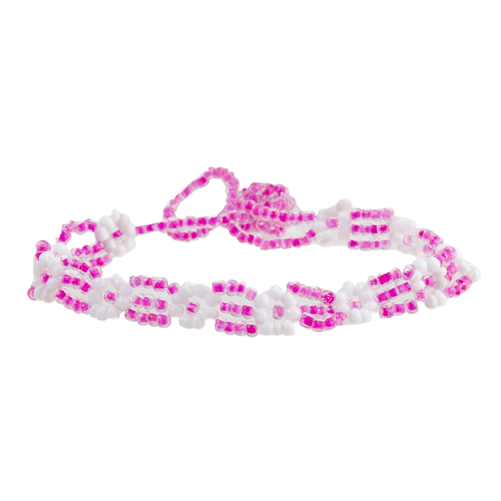 Women's Gender Cute Flower Seed Bead Beaded Chain Stretch Adjustable Beaded Bracelets Wholesale