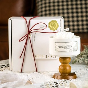 Jade Camellia Aromatherapy Candle Souvenir Atmosphere Long-Lasting Diffuser Ornament Valentine's Day Gift Store Celebration Gift