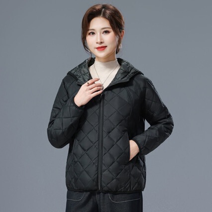 619 Autumn and Winter New Hooded Cotton Short Jacket Women's Casual Versatile Loose Jacket Light Cotton Top Trendy 619 Autumn and Winter New Hooded Cotton Short Jacket Women's Casual Versatile Loose Jacket Light Cotton Top Trendy