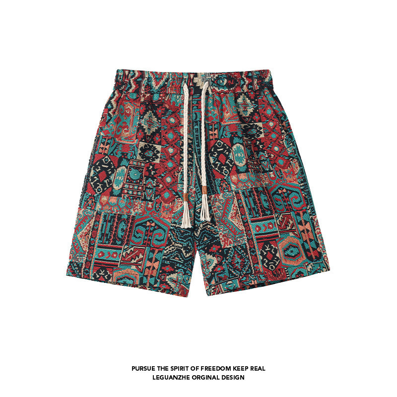 Cross-Border Foreign Trade New Trendy Men's Five-Point Shorts Summer Beach Shorts Men's Sports Shorts Men's Five-Point