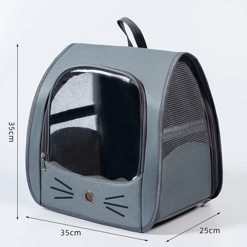 猫包外出旅行宠物背包舱猫咪书包双肩笼多功能包车载折叠安抚防抓|undefined