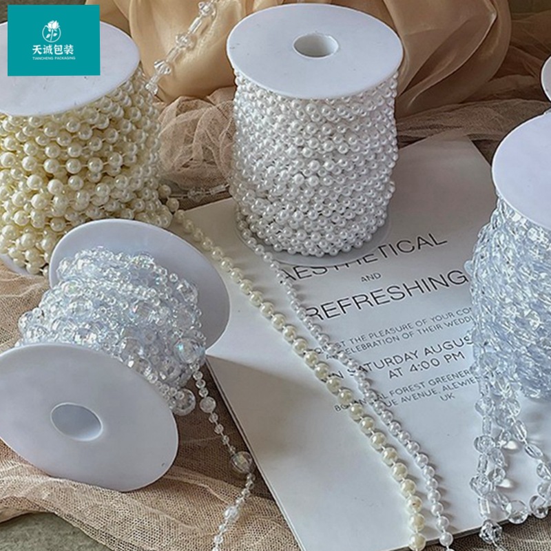 Pearl chain pearl long chain flower art decoration scene layout…